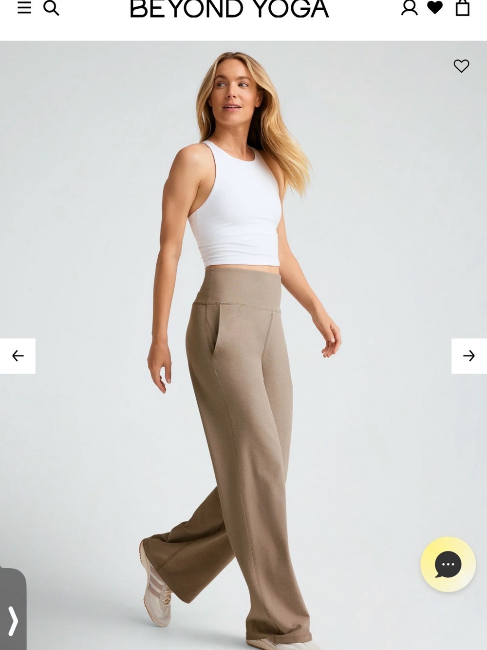Beyond Yoga High-Rise Wide-Leg Pants in Brown (not like first photo)